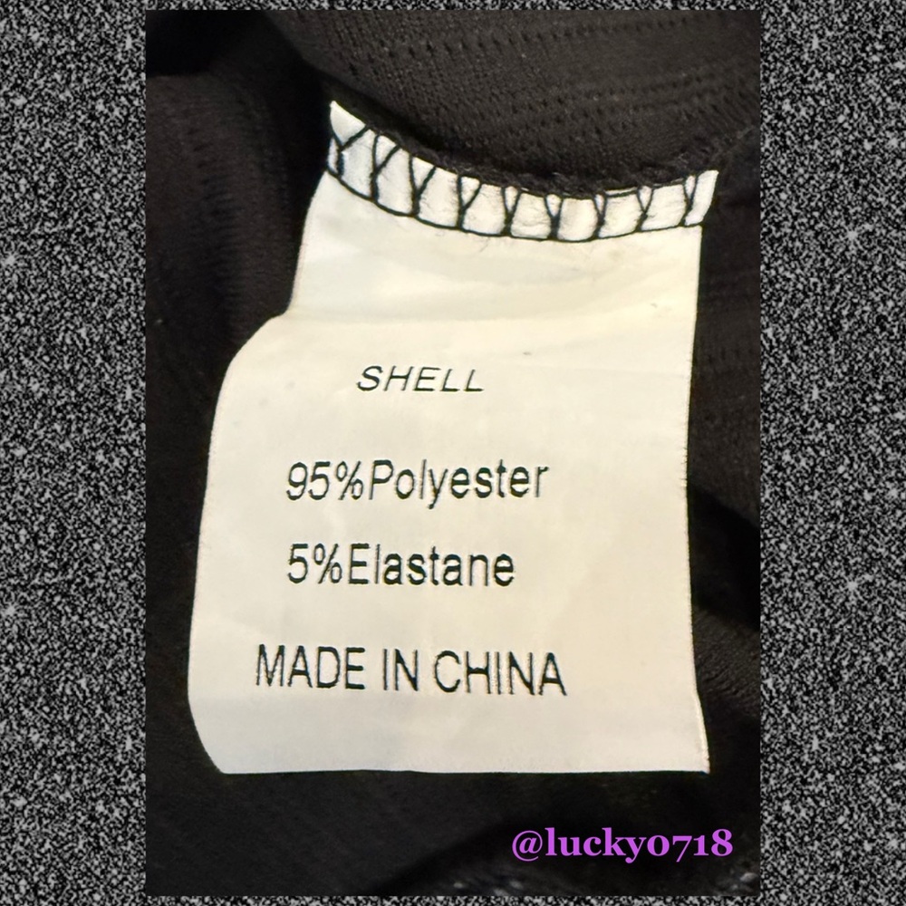 PrettyGarden NWT Black Ruched Bodycon Long Puff Sleeve Mini Dress in Black Sz S - Picture 10 of 10